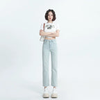 Straight-leg Spring and Autumn Best-Selling High Waist Retro Baguette Denim