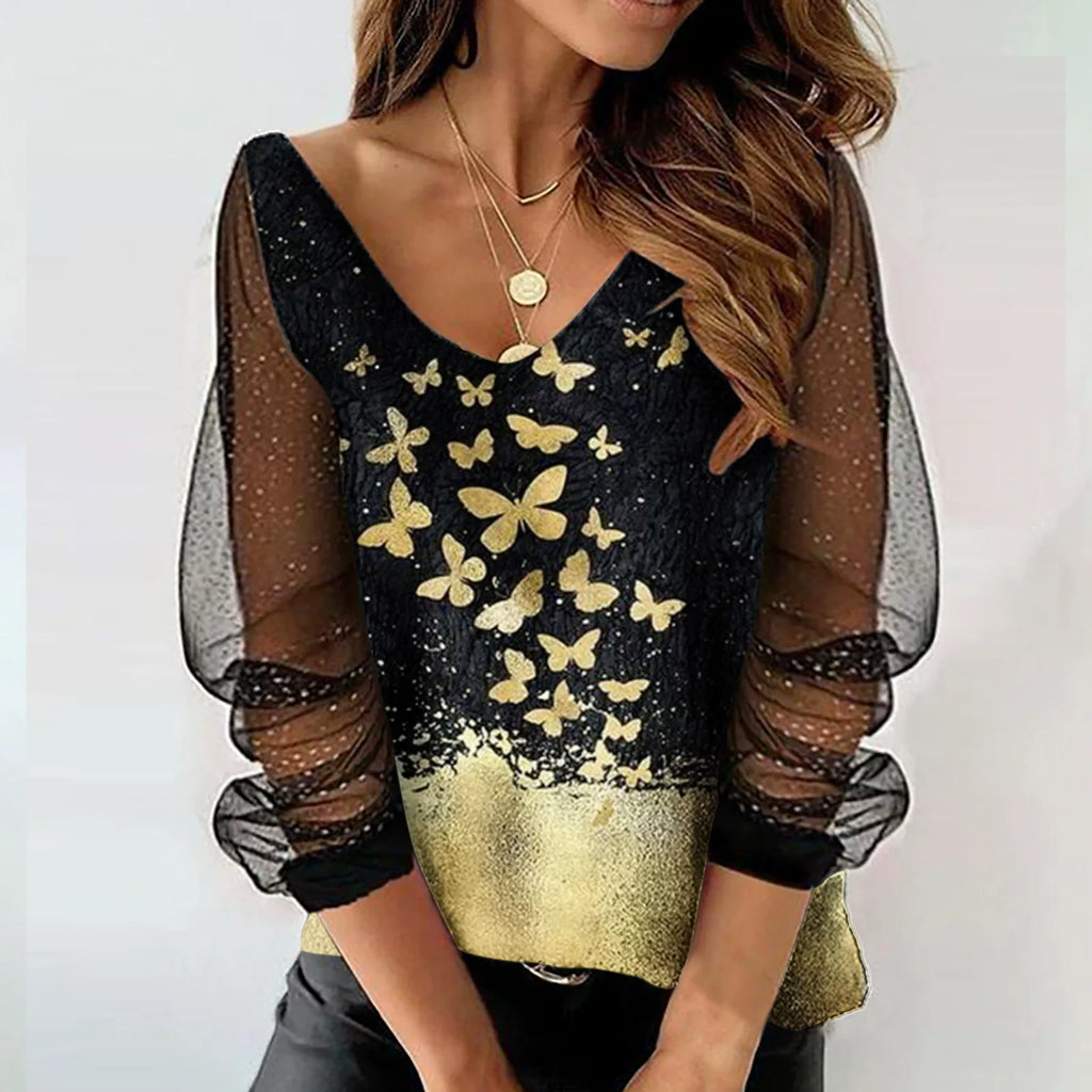 Pullover Tunic Loose Mesh Ladies Jumpsuit Pullover Tunic Loose Top