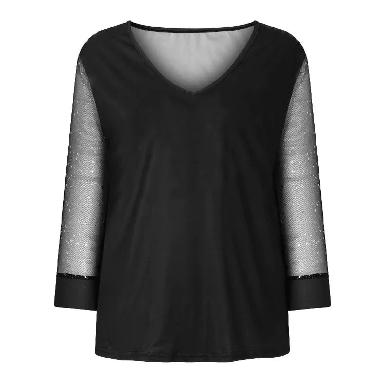 Pullover Tunic Loose Mesh Ladies Jumpsuit Pullover Tunic Loose Top