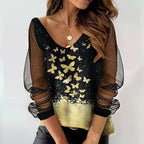 Pullover Tunic Loose Mesh Ladies Jumpsuit Pullover Tunic Loose Top