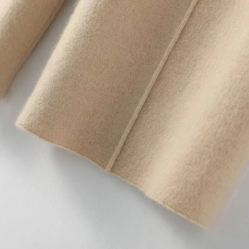 Merino Wool Knitted Wide Leg Pants