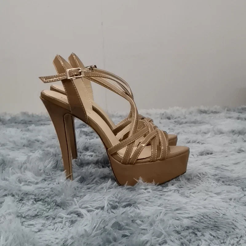 14CM Platform High Heels Sandals