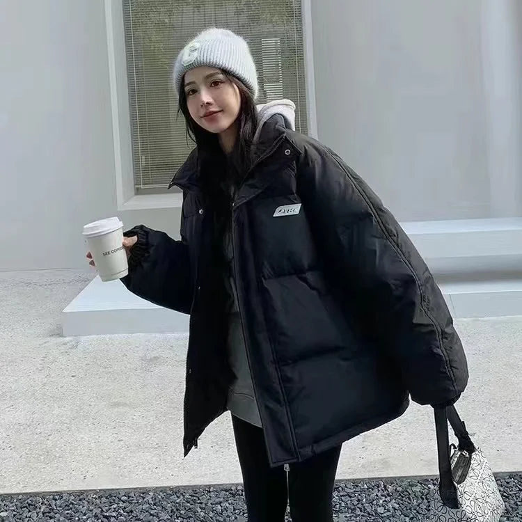 American New High Street Devil Cat Claw Embroidered Coat Y2K Korean Version Warm Mountain Carving Cotton-padded Jacket Couple