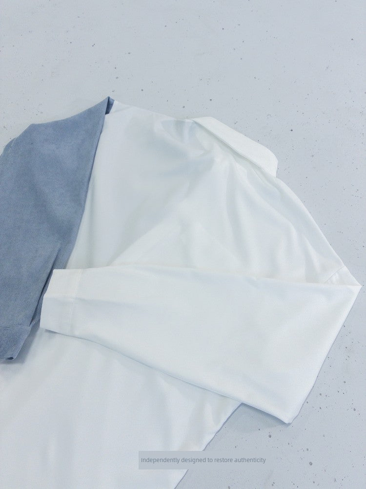 Blue and White Shirt