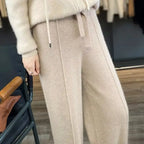 Merino Wool Knitted Wide Leg Pants