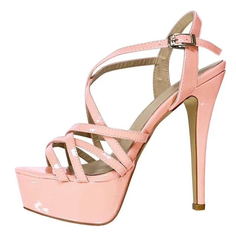14CM Platform High Heels Sandals
