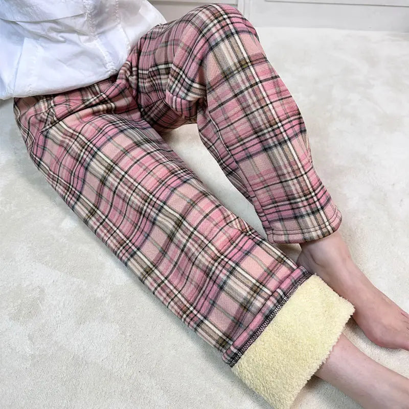 Padded Thickened Wide Leg Pants