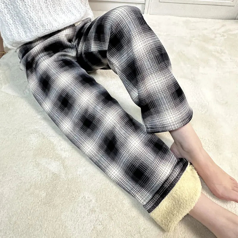 Padded Thickened Wide Leg Pants