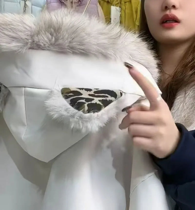 American New High Street Devil Cat Claw Embroidered Coat Y2K Korean Version Warm Mountain Carving Cotton-padded Jacket Couple