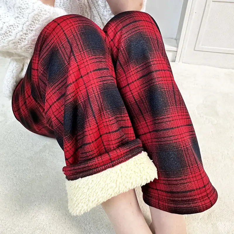 Padded Thickened Wide Leg Pants