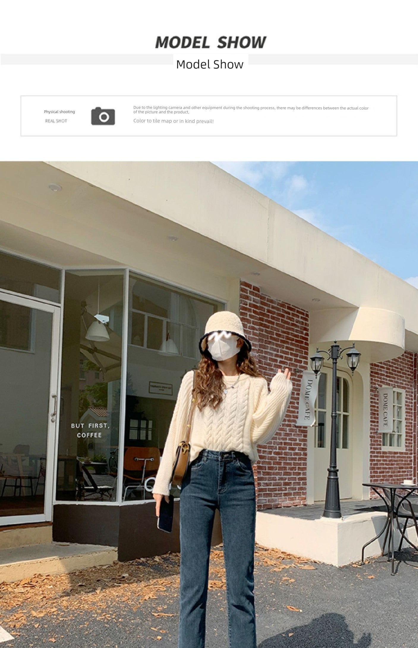 La Chabell Straight-leg Denim Women's Spring & Fall New Arrival Cover Slim Looking Baguette Pants Small Ankle-Length Cigarette Pants