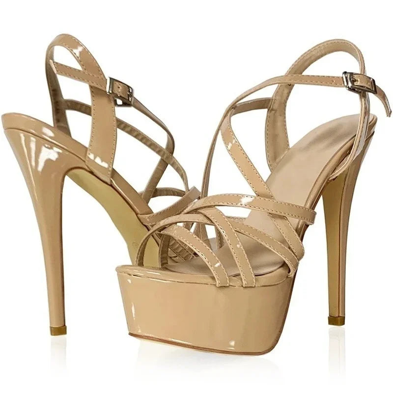 14CM Platform High Heels Sandals