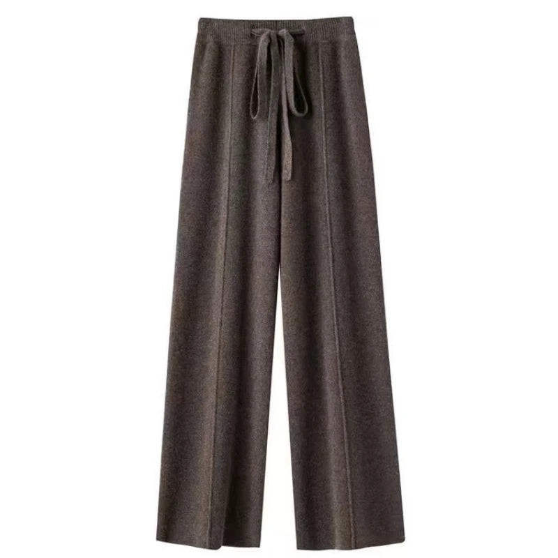 Merino Wool Knitted Wide Leg Pants