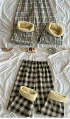 Padded Thickened Wide Leg Pants