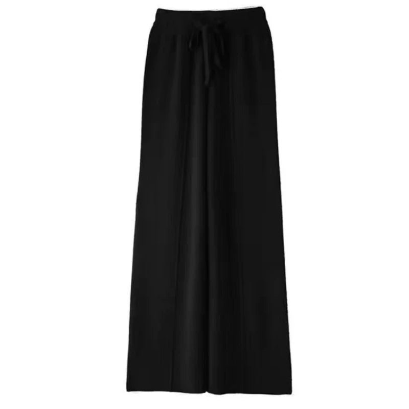 Merino Wool Knitted Wide Leg Pants