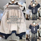 American New High Street Devil Cat Claw Embroidered Coat Y2K Korean Version Warm Mountain Carving Cotton-padded Jacket Couple