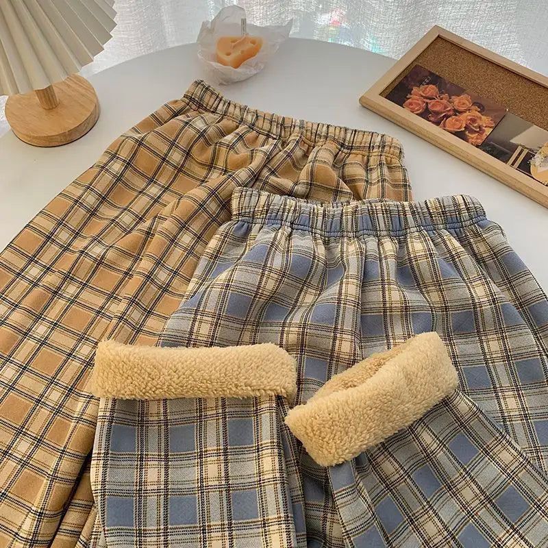 Padded Thickened Wide Leg Pants