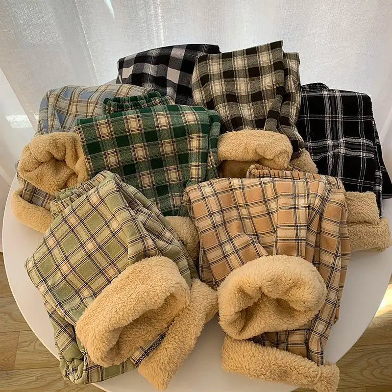 Padded Thickened Wide Leg Pants