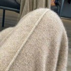 Merino Wool Knitted Wide Leg Pants