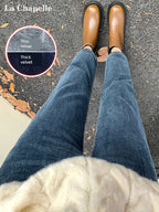 La Chabell Straight-leg Denim Women's Spring & Fall New Arrival Cover Slim Looking Baguette Pants Small Ankle-Length Cigarette Pants