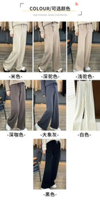 Merino Wool Knitted Wide Leg Pants