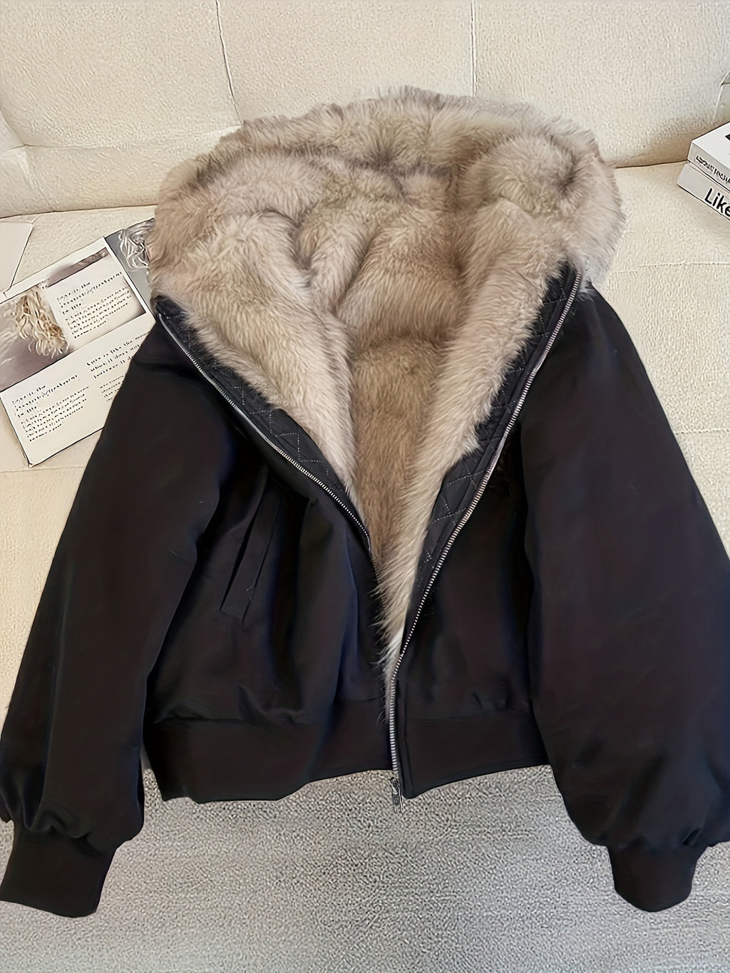 Faux Plush Jacket