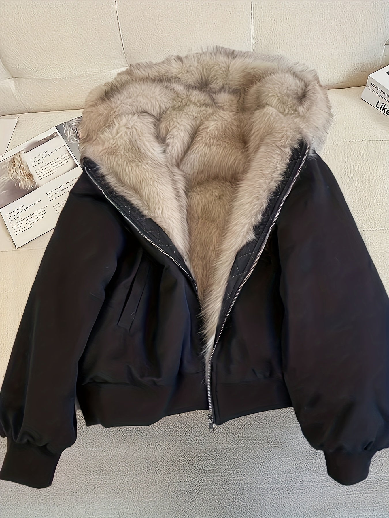 Faux Plush Jacket