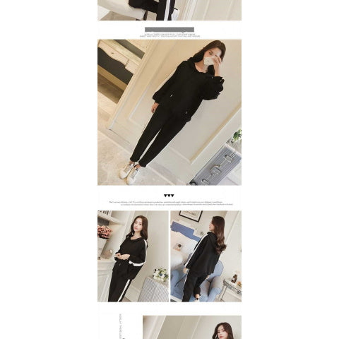 Loose BF Hooded Two-Piece Set